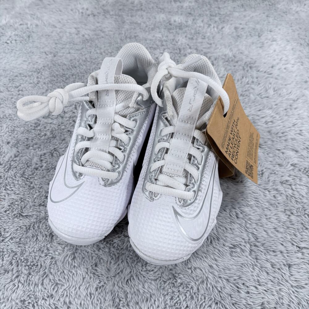 NWOB - Nike Vapor Edge Shark 2 Youth Football Cleats White Size 10C DH5089-102